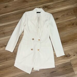White blazer dress